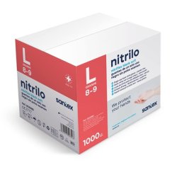 Black Nitrile Glove L 100 Units