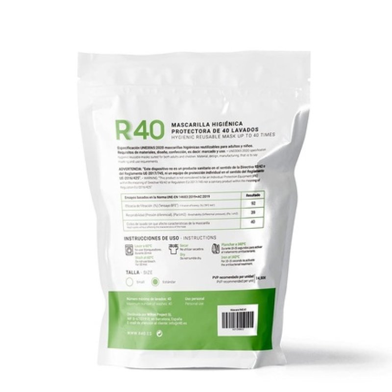 R40 Adult Hygienic Protective Mask White