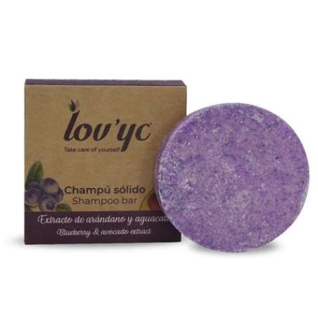 Lovyc Blueberry And Avocado Solid Shampoo 50g
