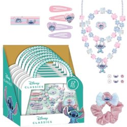Stitch Children's Beauty Set Multicoloured with 6 Scrunchies, 1 Fabric Scrunchie, 4 Hair Clips, 2 Necklaces, Ring and