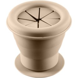 Zopa Silicone Folding Snack Box - Sand Beige, 1 pc