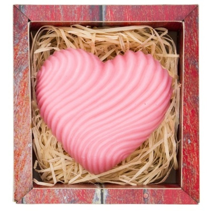 Bohemia Gifts & Cosmetics Handmade Heart Soap with Glycerin - 90 g