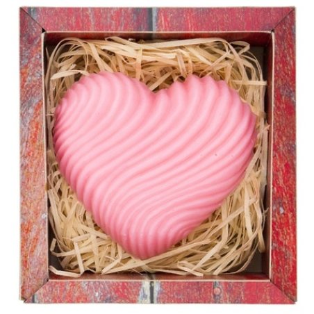 Bohemia Gifts & Cosmetics Handmade Heart Soap with Glycerin - 90 g