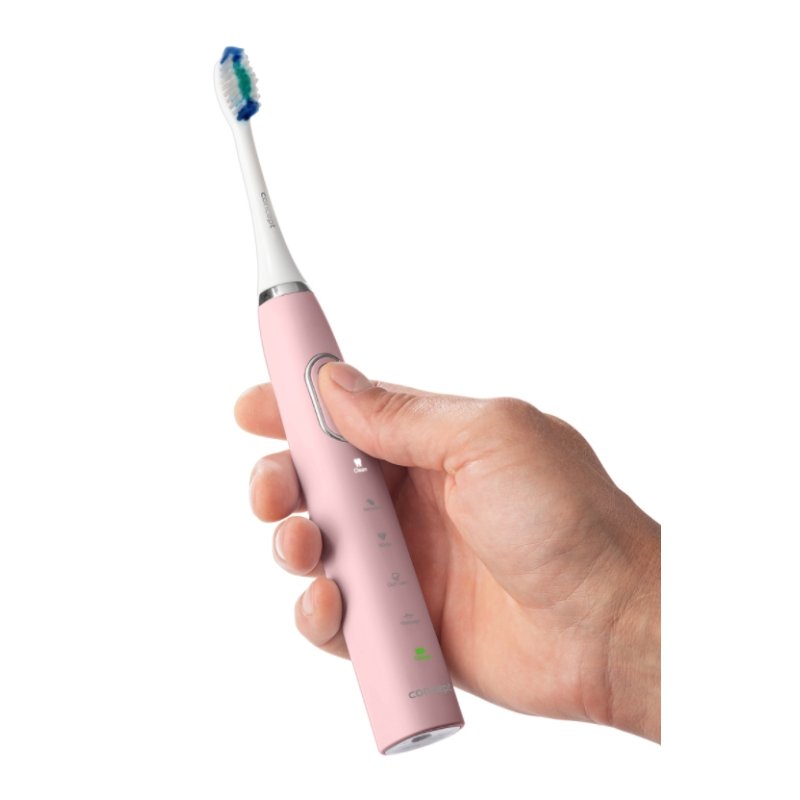 CONCEPT Sonic Electric Toothbrush with Travel Case 2 Brush Heads Daily Clean Sensitive Pink