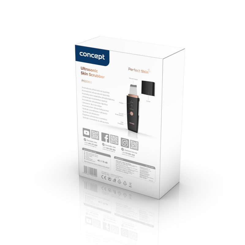 Concept PO2060 massage de soin dermatologique Visage Noir