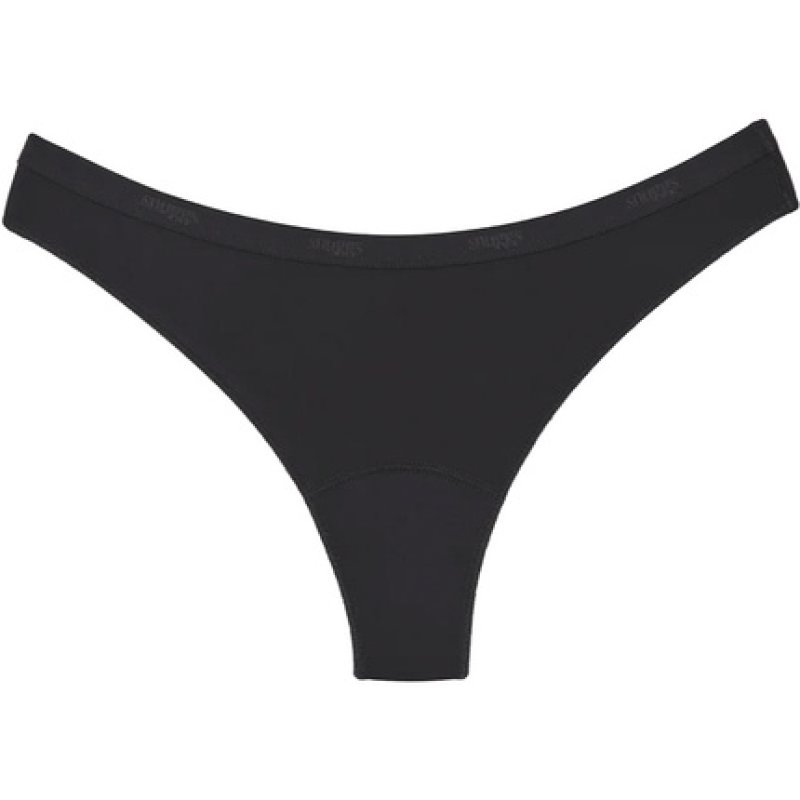 Snuggs Period Underwear Brazilian: Light Flow Black - Size M