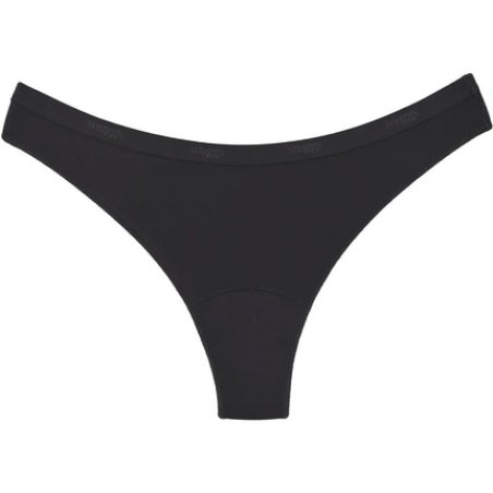 Snuggs Period Underwear Brazilian: Light Flow Black - Size M