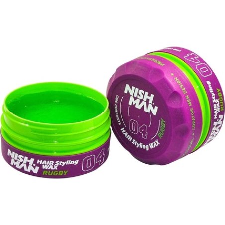 Nish Man Hair Styling Gel Wax Rugby 04 Purple
