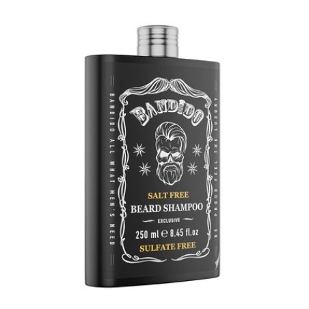BANDIDO Beard Shampoo 250ml - Natural Beard Care without Salt & Sulfate - Masculine Scent