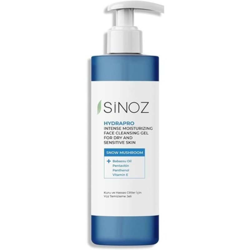 Sinoz Hydrapro Intense Moisturizing Face Cleansing Gel for Dry and Sensitive Skin