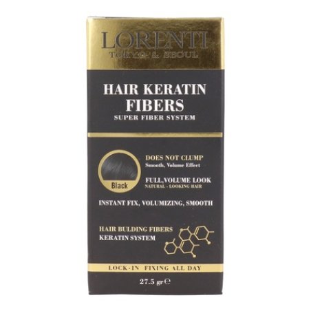 Lorenti Hair Keratin Fibers - 275 Gr - Black