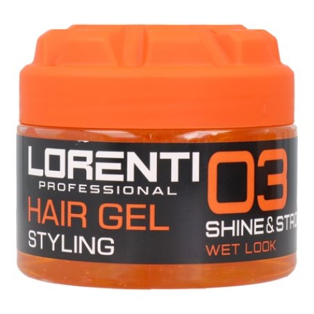 Lorenti Hair Gel 300 Ml Shine Strong 03 - Strong Hold Hair Gel