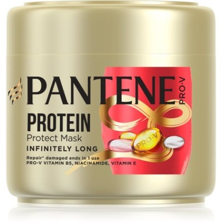 Pantene Pro-V Infinitely Long Keratin Hair Mask - 300 ml, for Damaged and Dry Hair