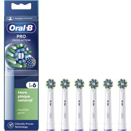 Oral B Cross Action Spare Parts 1x6 - Oral B Toothbrush Accessories