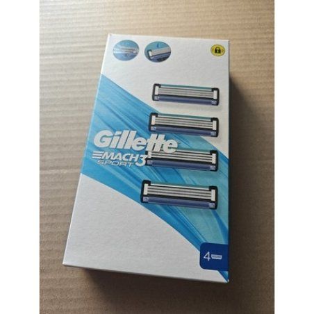Gillette Mach 3 Sport Razor Blades Replacement Blades 4-Pack