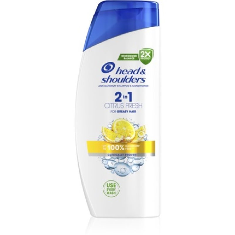 Citrus Fresh 2in1 Shampoo and Conditioner for Oily Hair and Dandruff