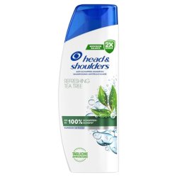 Head & Shoulders Refreshing Tea Tree Anti-Dandruff Shampoo 300ml Daily Use Up to 100% Flake Protection Clinically