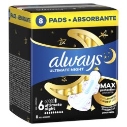 Always Always Maxi Night Plus 8pcs Sanitary Towels