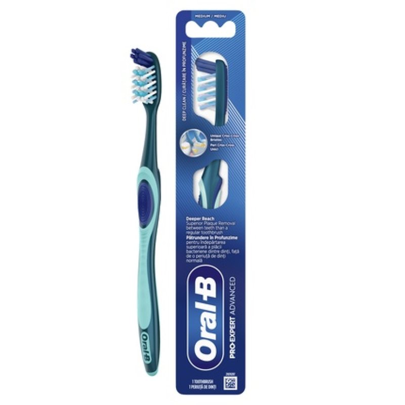 Oral B Oral-B Pro-Clean Advanced Manual Toothbrush Deep Cleaning & Plaque Removal