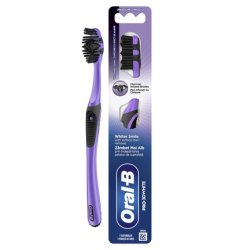 Oral B Oral-B Pro-3dwhite Charcoal Manual Toothbrush Deep Clean & Whitening
