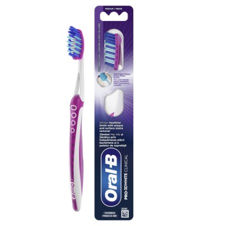 Oral B Oral-B Pro-3dwhite Clinical Manual Toothbrush Removes Stains & Whitens