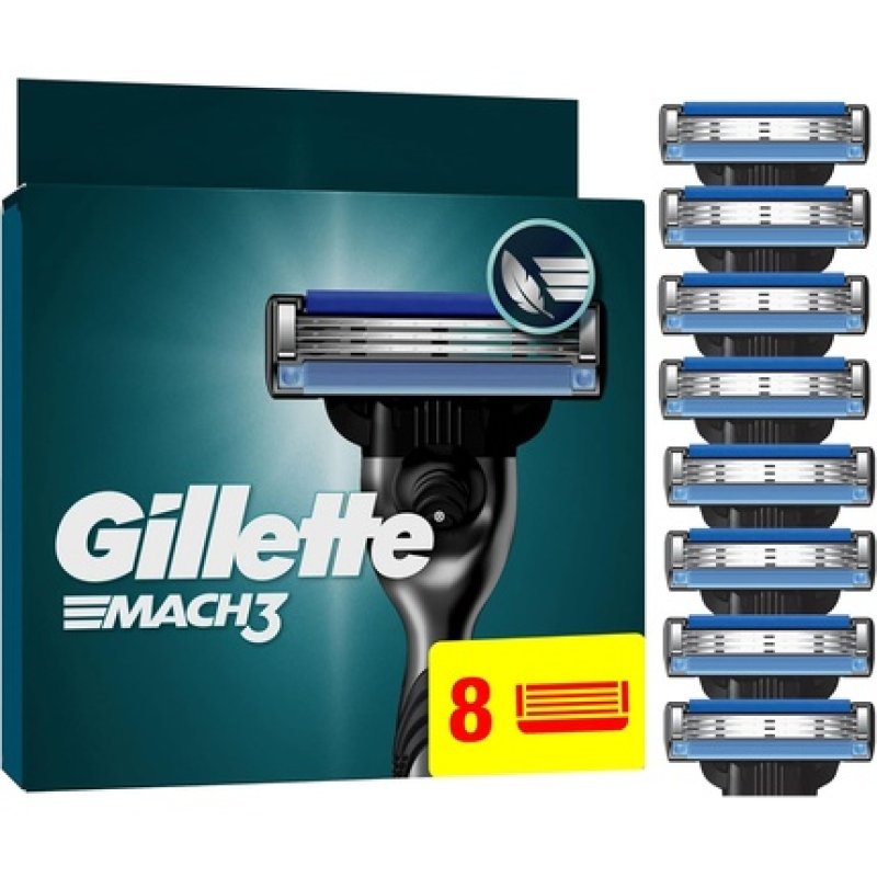 Gillette Mach3 Base Refill Blades for Men
