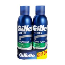 Gillette Gift Set Of Soothing Shaving Foams 2 X 200 Ml
