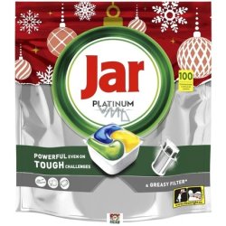 Jar Platinum Dishwasher Caps 100 Pieces All In 1 Lemon