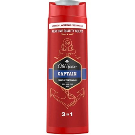 Old Spice Shower Gel 3 In 1 Captain - Shower Gel Shampoo