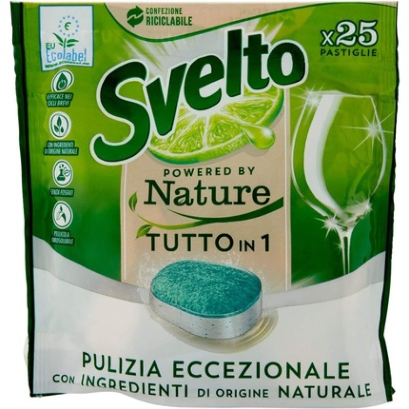 Svelto Tutto In 1 Dishwasher Pads 25 Washes - 490 G