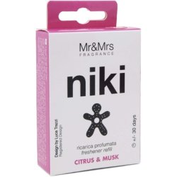 Mr & Mrs Fragrance Niki Car Perfume Diffuser Refill Citrus Scent