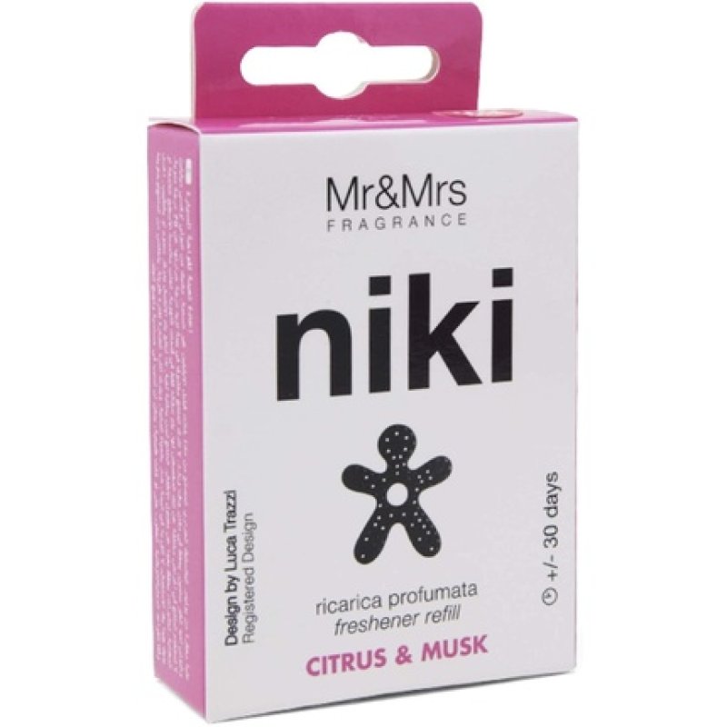 Mr & Mrs Fragrance Niki Car Perfume Diffuser Refill Citrus Scent