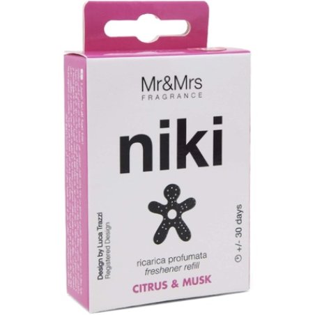 Mr & Mrs Fragrance Niki Car Perfume Diffuser Refill Citrus Scent