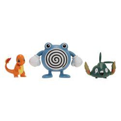 Pokémon pack 3 figurines First Partner Battle Figure Set Salamèche, Miamiasme & Têtarte