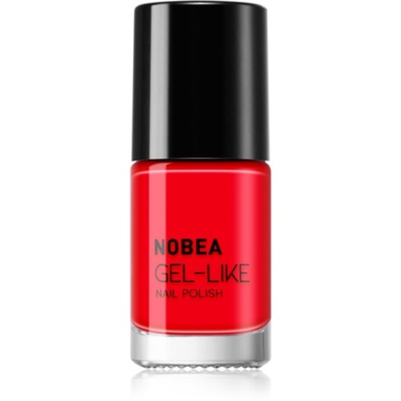 NOBEA Day-to-Day Gel-like Nail Polish - Ladybug Red N08, 6 ml