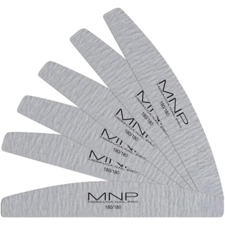 Mesauda MNP Zebra Curved File 100/180 6pcs - Curved Nail File