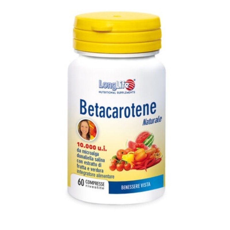 Betacarotene 10,000 IU LongLife 30 Coated Tablets