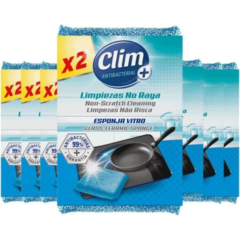 Clim Anti-Bacterial Special Sponge for Glass Ceramic and Delicate Surfaces
