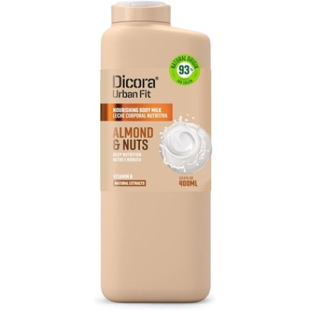 Dicora Urban Fit Body Milk Vitamin B Almonds & Walnuts 400ml