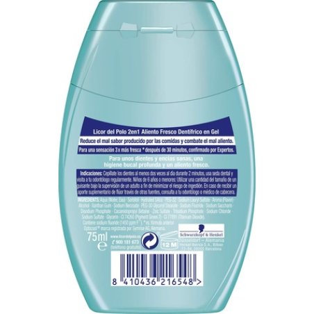 Licor del Polo 2 in 1 Toothpaste Fresh Breath 75ml