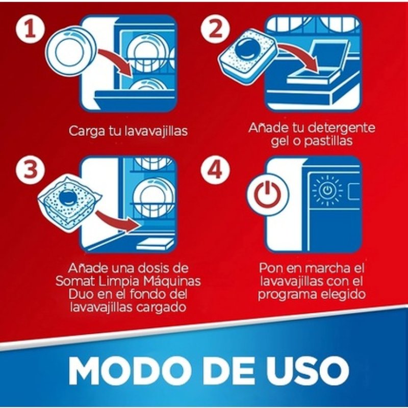 Somat Dishwasher Cleaning Tablets Duo Pack - Pack of 3