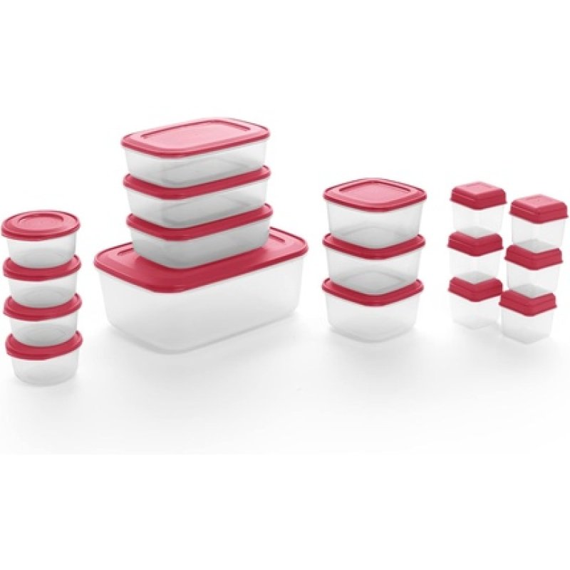 EASY SEAL Waterproof Coral Micro Pack Set 17 Pieces Coral Red