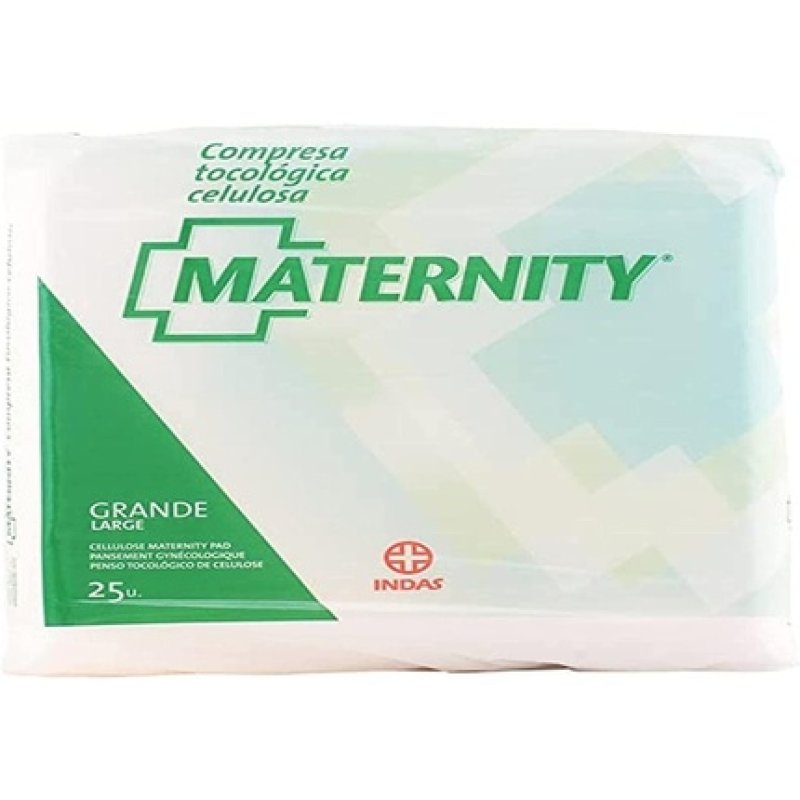 Maternity Compresa Celulosa Anatomica Grande 25 Uds