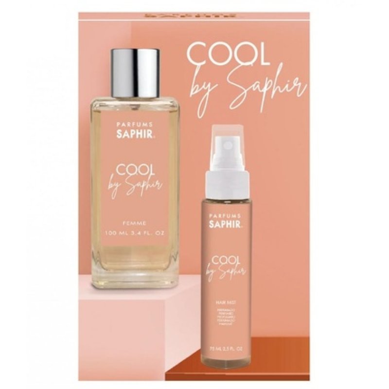 Saphir Cool Eau De Parfum Spray 100ml And Hair Mist 75ml