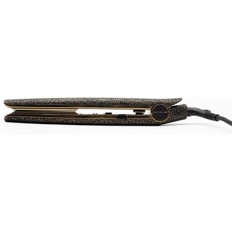 Corioliss C1 Hair Straightener Professional Titanium Plates Flat Iron Leopard Gold Soft Touch - UK Plug