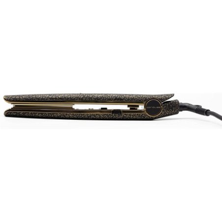 Corioliss C1 Hair Straightener Professional Titanium Plates Flat Iron Leopard Gold Soft Touch - UK Plug