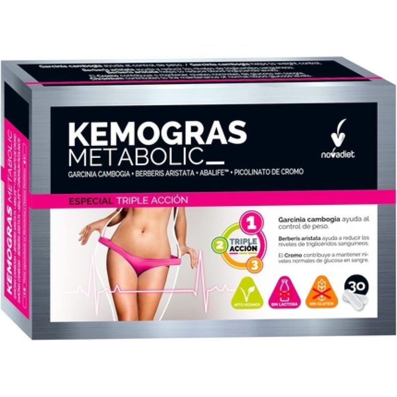 Novadiet Kemogras Metabolic Capsules with Chromium Picolinate and Garcinia