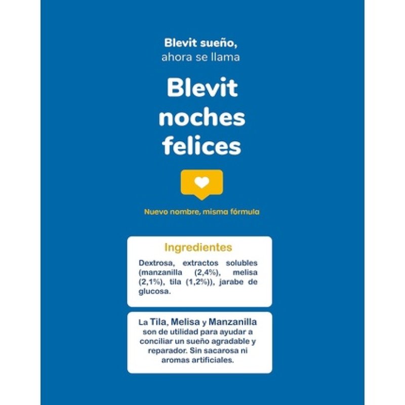Blevit Happy Nights Relaxing Powder Infusion with Linden and Lemon Balm 150g