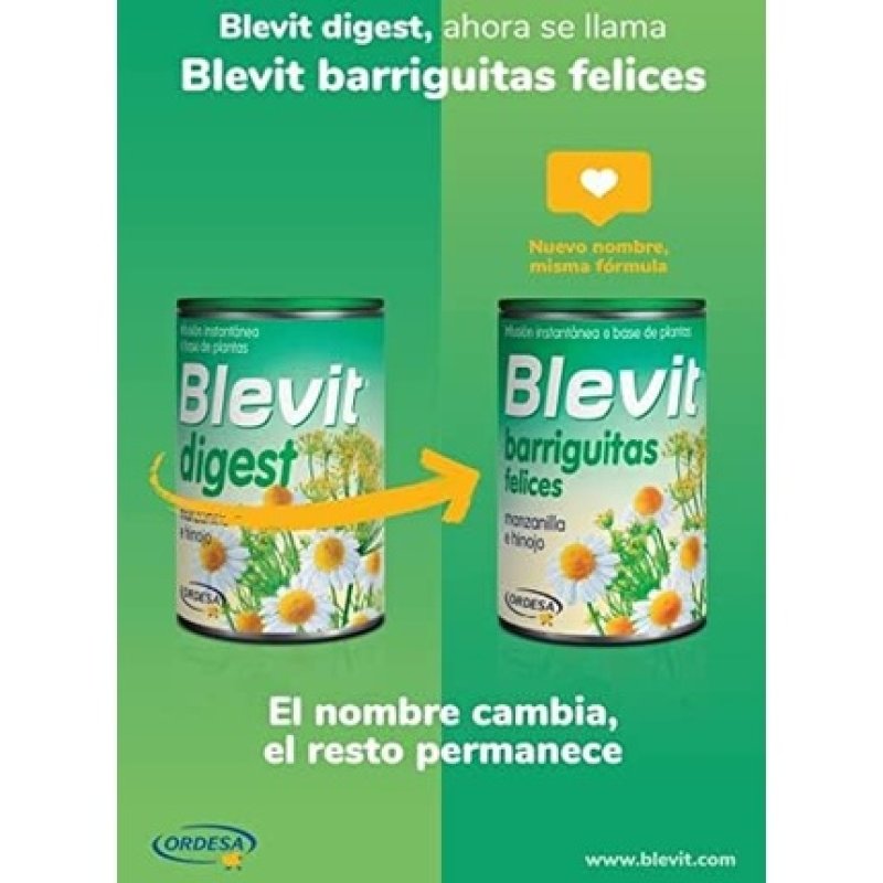 Blevit Barriguitas Felices Digestive Infusion with Chamomile and Fennel 150g