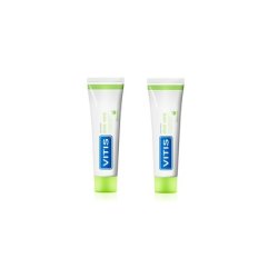 Vitis Duplo Aloe Vera Toothpaste Apple Flavor, 2x150ml 75ml Free